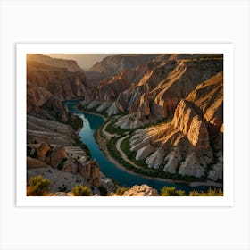 Sunset In The Canyon Art Print