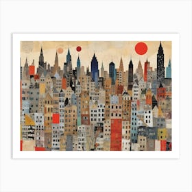 New York City Skyline 4 Art Print