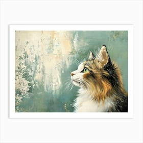 Side View Cat 2 Art Print