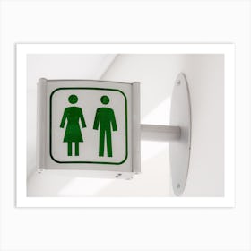 Toilet Sign 2 Art Print