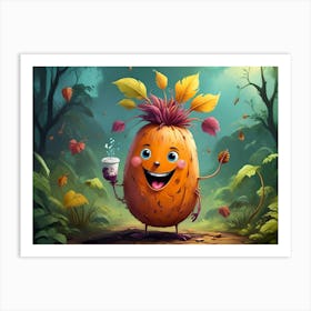 Happy Harvest Brew #9 Art Print