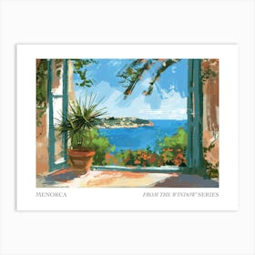 Menorca From The Window Series Poster Painting 3 Art Print