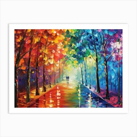 Rainbow Street 1 Art Print