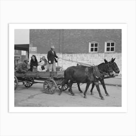 Untitled Photo, Possibly Related To Farmer Leaving Town For His Home, Eufaula, Oklahoma By Russell Lee Art Print