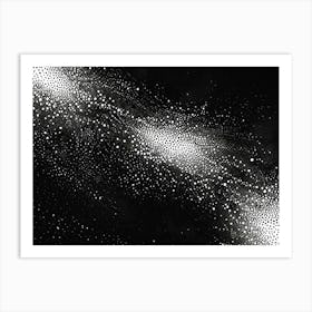 Black And White Galaxy Art Print