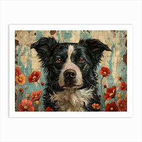 Border Collie Fine Art Portrait 1 Art Print