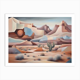 Desert Landscape Art Print