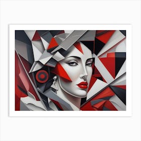 Abstract Of A Woman 3 Art Print