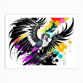 Colorful Phoenix Art Print