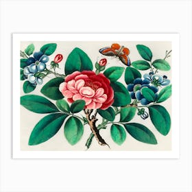 Chinese Flower Painting Art Print