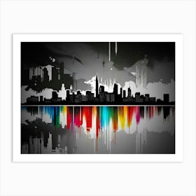 Abstract Cityscape 11 Art Print