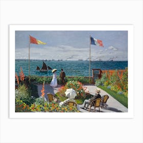 Garden At Sainte Adresse, Claude Monet Art Print