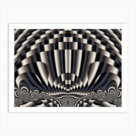 Psychedelic Abstract Design Modern Art Art Print