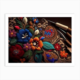 Russian Folk Art Art Print