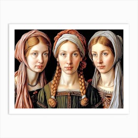 Three Renaissance Women Art Print