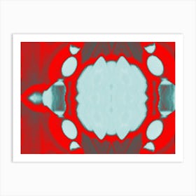 Abstract Red And Blue 3 Art Print