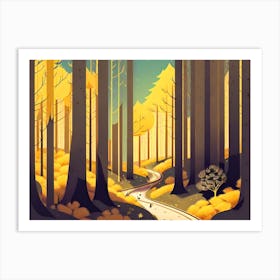 Path Through The Forest 6 Art Print