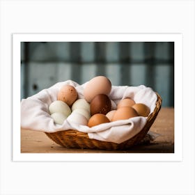 Eggs In A Basket 7 Art Print