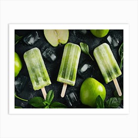 Ice Cream Fruit Apple Cool Art Print