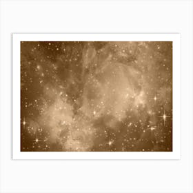 Sandal Galaxy Space Background Art Print