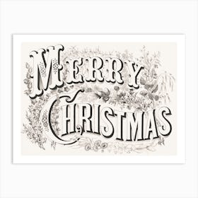 Merry Christmas Art Print