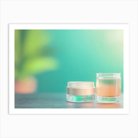 Jars Of Cosmetics Art Print