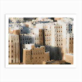 Shibam Skyscrapers Hadramawt Yemen - Ancient Manhattan of the desert Art Print