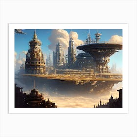 Futuristic City 12 Art Print