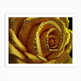 Golden Rose Art Print