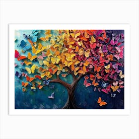 Butterfly Tree 18 Art Print