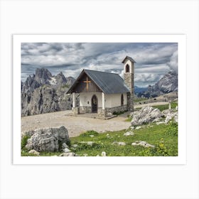Mountains Church Art Print