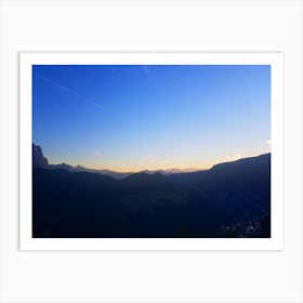 Sunset In The Dolomites Art Print