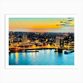 Amsterdam At Dusk Art Print