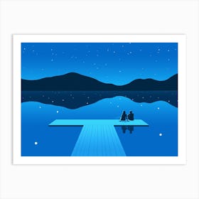A Glassy Lake 2 Art Print