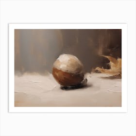 An Acorn Oil Painting 11 Art Print