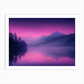 Sunrise In The Mountains Art Print