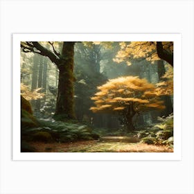 Forest In Autumn 3 Art Print