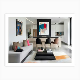 Modern Living Room Art Print