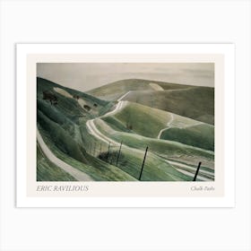 Chalk Paths By Eric Ravilious Poster Art Print