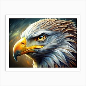 Majestic Eagle Portrait Art Print