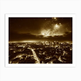 City At Night 14 Art Print