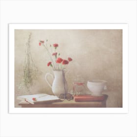 The Red Flowers Art Print