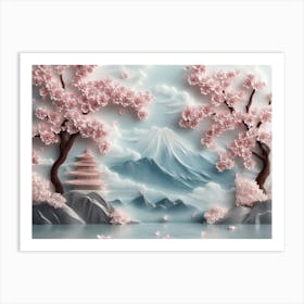 Japanese Cherry Blossoms Art Print