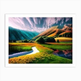 Landscape Wallpapers 1 Art Print