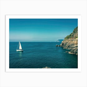 Cinque Terre Italy Blue Sea Art Print