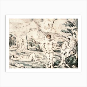 The Large Bathers (1898), Pierre Auguste Renoir Art Print
