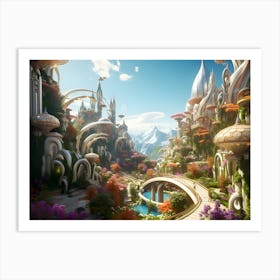 Fairytale City 5 Art Print