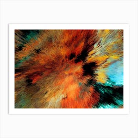 Acrylic Extruded Painting 379 Art Print