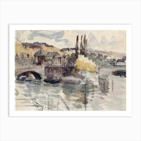 Corneille Bridge In Rouen (1830–1903), Camille Pissarro Art Print