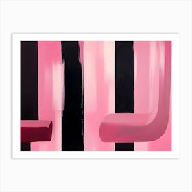 Pink Chairs Art Print